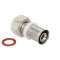 Муфта МП пресс с накидной гайкой 20x1/2" VALTEC, Диаметр трубы МП: 20, Размер муфты с резьбой: 20x1/2", фото 