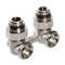 Узел для нижнего подключения радиатора угловой 1/2"х3/4 "евроконус" VALTEC, фото 