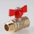 Кран шаровой VALTEC СТАНДАРТ PN 40 ВР-НР  3/4" бабочка, Размер запорной арматуры: 3/4", фото 
