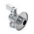 Кран шаровой AQUALINK угловой для подключения сантехнических приборов 1/2"x1/2" флажок, Размер запорной арматуры: 1/2"x1/2", фото 