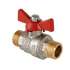 Кран шаровой VALTEC BASE НР-НР  1/2" бабочка, Размер запорной арматуры: 1/2", фото 