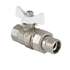Кран шаровой VALTEC с полусгоном  3/4" белая бабочка, Размер запорной арматуры: 3/4", фото 