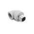 Угол резьбовой полипропиленовый с металлической НР под ключ 32x1" сер. HEISSKRAFT, фото 