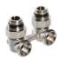 Узел для нижнего подключения радиатора угловой 1/2"х3/4 "евроконус" VALTEC, фото 