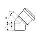 Отвод внутр. канализация D 40x67° OSTENDORF, Диаметр канализационной трубы: 40, Угол наклона: 67°, фото , изображение 2